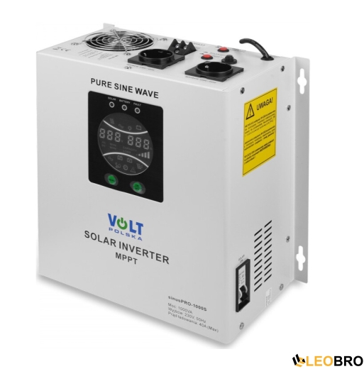 Комплект аварийного питания Гибридный ИБП/инвертор Volt Polska SINUS PRO 1000 S + Аккумулятор Volt Polska 100 Ah 12V - 2