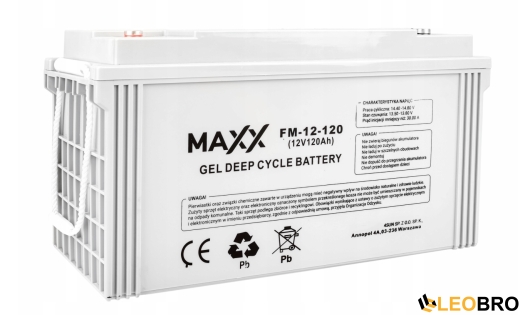 Комплект Volt Polska SINUS PRO 2400 W 12/230V 1600/2400W + Аккумулятор MAXX GEL DEEP VRLA 120Ah 12V - 5