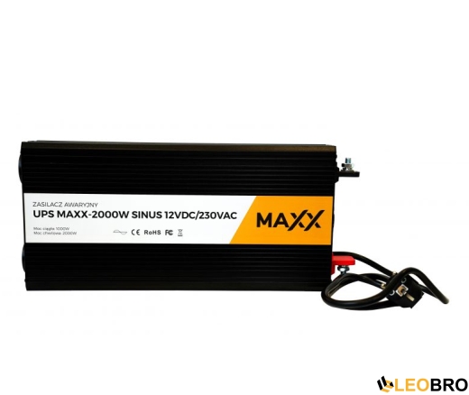 Комплект 4SUN MAXX SINUS 2000 W 12/230V 1000/2000W + VOLT AGM VRLA DEEP CYCLE 110Ah 12V - 3