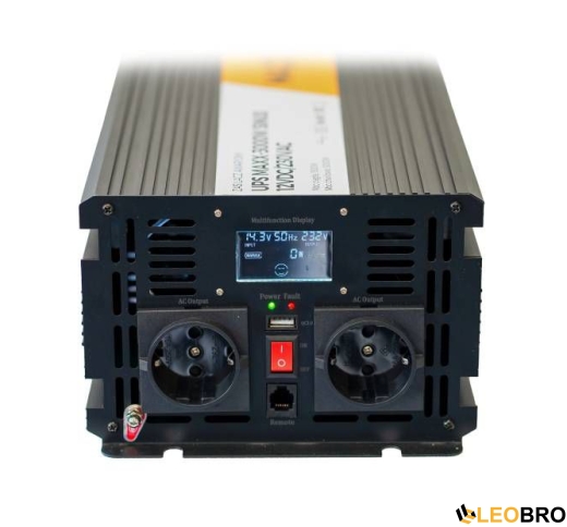 Комплект 4SUN MAXX SINUS 3000 W 12/230V 1500/3000W + VOLT AGM VRLA DEEP CYCLE 110Ah 12V - 4