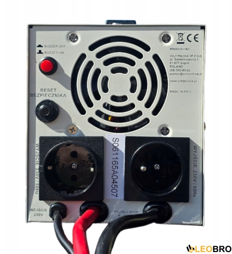 Комплект аварийного питания VOLT Polska SINUS PRO 850 E PLUS 12/230V 500/850 Вт + AGM аккумулятор 74 Ah - 4
