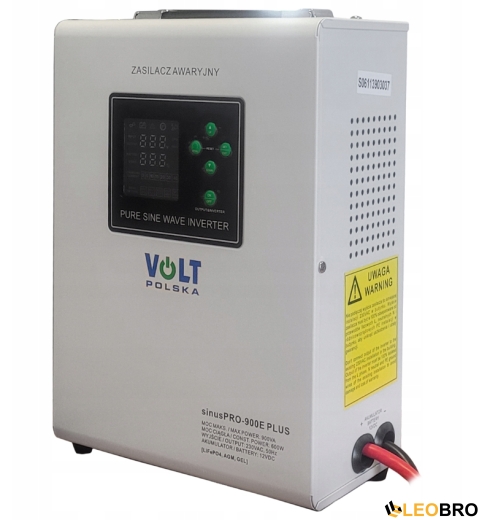 Аварійний комплект Volt Polska SINUS PRO 900 E PLUS 12/230V 600/900W + Акумулятор LiFePO4 12,8V 100 Ah - 3