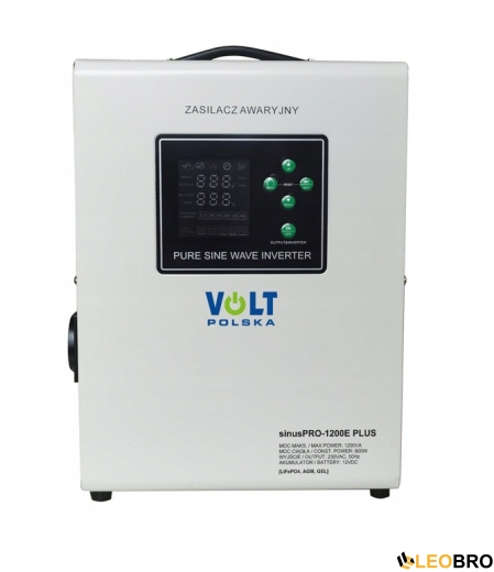 Аварийный комплект инвертор Volt Polska SINUS PRO 1200 E PLUS 800/1200W + Аккумулятор LiFePO4 100 Ач 12,8V - 2