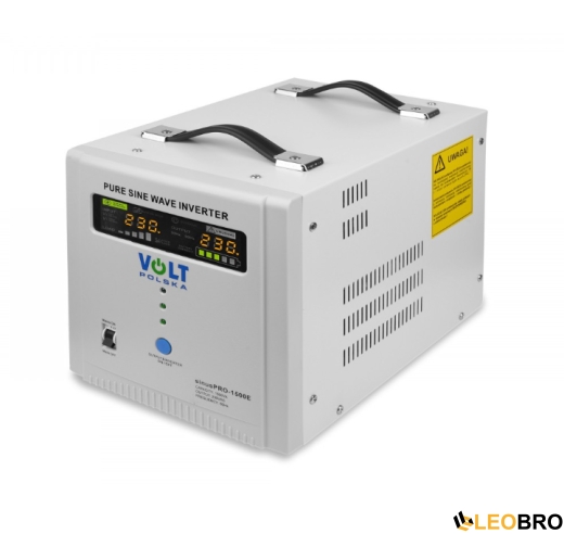 Аварийный комплект питания Volt Polska SINUS PRO 1500 E 12/230V 1050/1500W + Аккумулятор VOLT AGM 100Ah 12V - 5