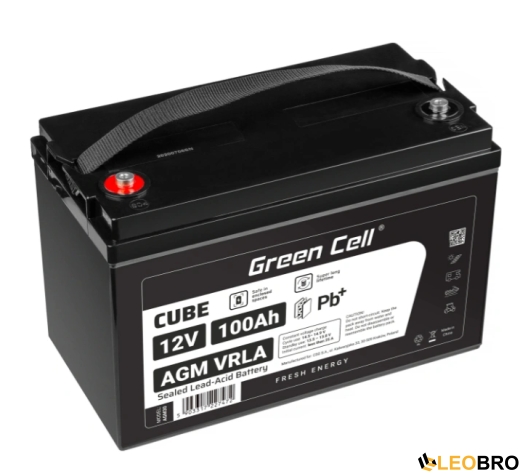 Аварийный комплект питания Volt Polska SINUS PRO 850 E PLUS 12/230V 500/850W + Аккумулятор Green Cell AGM 12V 100 Ah - 5