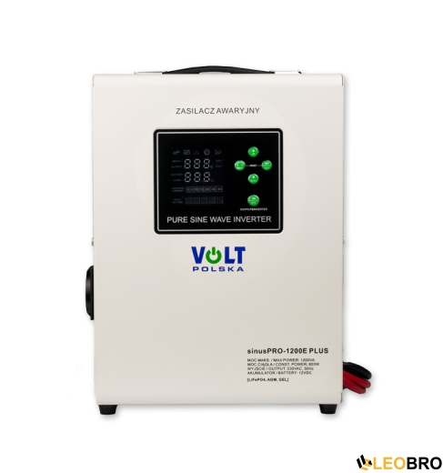 УЦІНКА! Гібридний ДБЖ/інвертор Volt Polska SINUS PRO 1200 E PLUS 12/230V 800/1200W (3SPM12012M) - 1