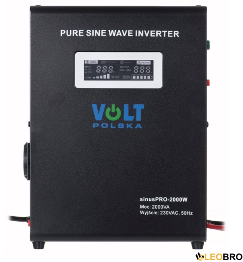 УЦІНКА!  Гібридний ДБЖ/інвертор Volt Polska SINUS PRO 2000 W 24/230V 1400/2000W (3SP200024W) - 1