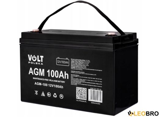 Комплект Volt Polska SINUS PRO 2500 S 24/230V 1800/2500W + 2 шт Акумулятор VOLT AGM 100Ah 12V  - 2