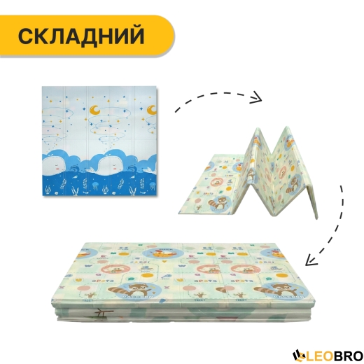 Дитячий ігровий килимок LEOBRO 150 x 180 x 1 см (LB-1014) - 5