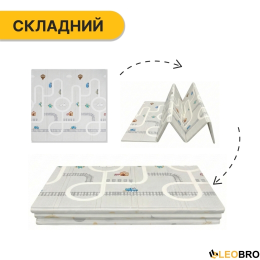 Дитячий ігровий килимок LEOBRO 150 x 180 x 1 см (LB-1017) - 5