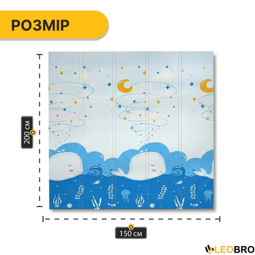 Детский игровой коврик LEOBRO 150 x 200 x 1 см (LB-1024) (LB-1024) - 10