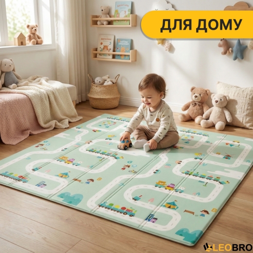 Детский игровой коврик LEOBRO 150 x 200 x 1 см (LB-1028) - 6