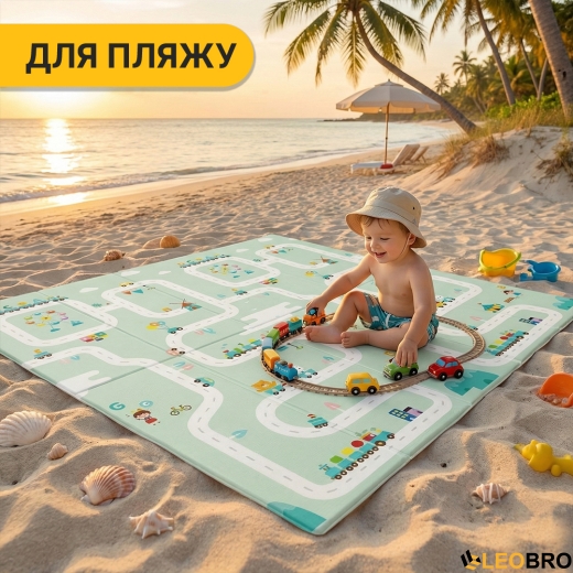 Детский игровой коврик LEOBRO 150 x 200 x 1 см (LB-1028) - 8