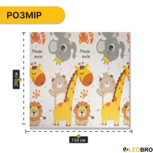 Детский игровой коврик LEOBRO 150 x 200 x 1 см (LB-1029) - 10