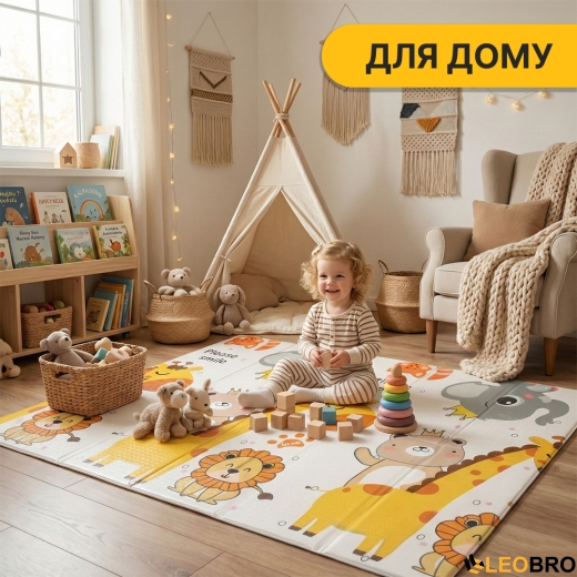 Детский игровой коврик LEOBRO 150 x 200 x 1 см (LB-1029) - 7