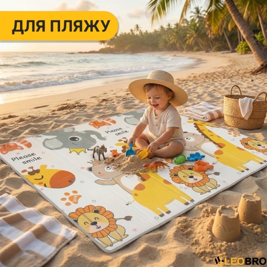 Детский игровой коврик LEOBRO 150 x 200 x 1 см (LB-1029) - 9