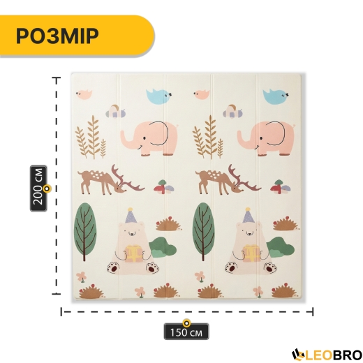 Детский игровой коврик LEOBRO 150 x 200 x 1 см (LB-1030) (LB-1030) - 9