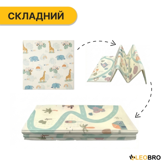 Детский игровой коврик LEOBRO 180 x 200 x 1 см (LB-1031) (LB-1031) - 4