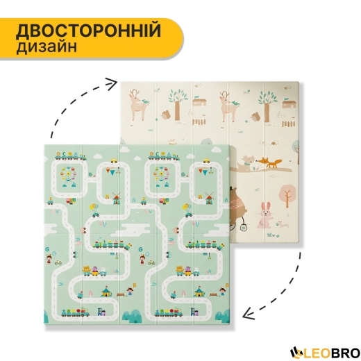 Детский игровой коврик LEOBRO 180 x 200 x 1 см (LB-1038) (LB-1038) - 3