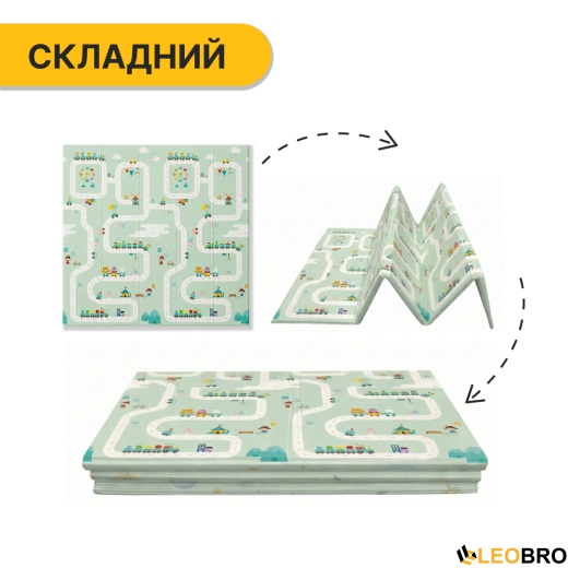 Детский игровой коврик LEOBRO 180 x 200 x 1 см (LB-1038) (LB-1038) - 4