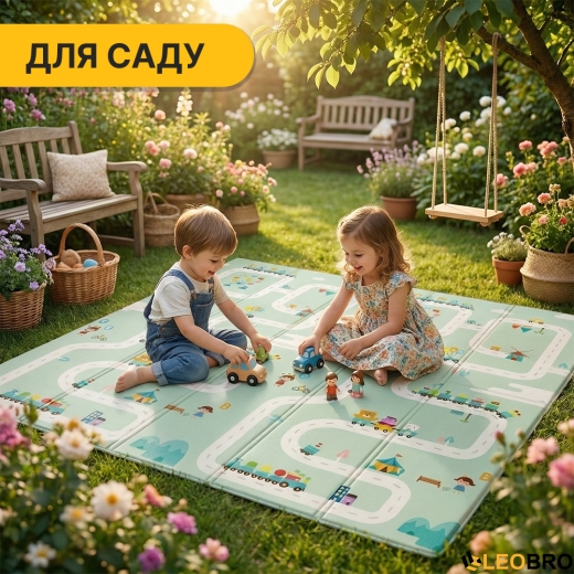 Детский игровой коврик LEOBRO 180 x 200 x 1 см (LB-1038) (LB-1038) - 7