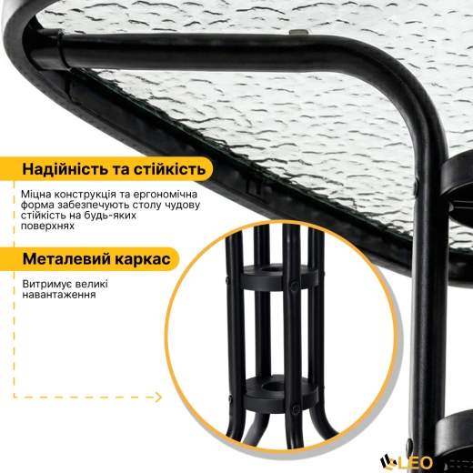 Комплект садовой мебели LEOBRO Comfort 2 кресла + прямоугольный столик (LB-1053) - 11