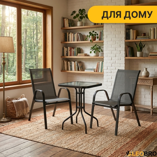 Комплект садовой мебели LEOBRO Comfort 2 кресла + прямоугольный столик (LB-1053) - 2