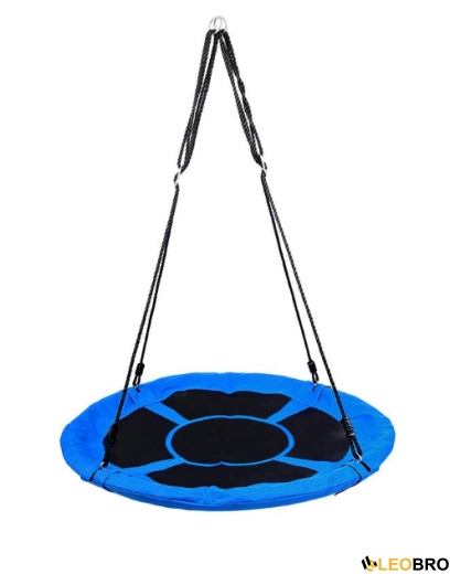 Гойдалка гніздо FUNFIT 100см (Синьо-чорна) (2609) - 6
