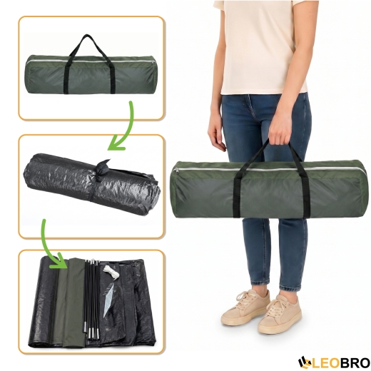Туристичний намет LEOBRO Pro Camp Haki (LB-1089) - 14