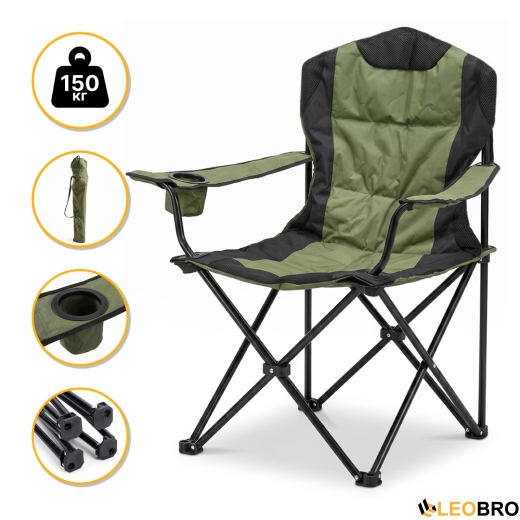 Розкладне туристичне крісло LEOBRO Honor XL Comfort (LB-1078) - 1