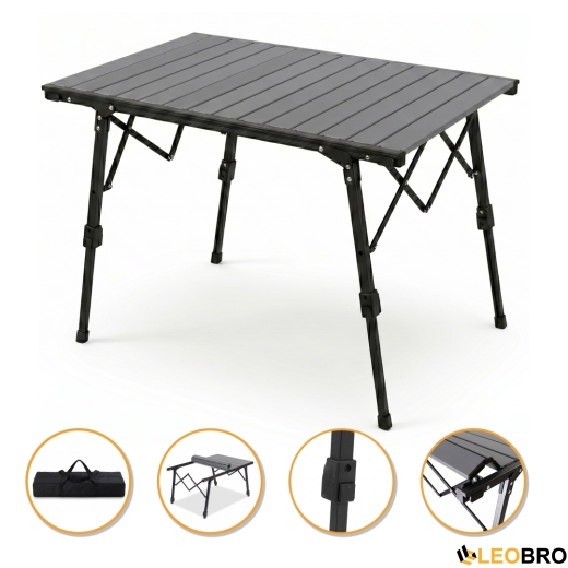 Раскладной туристический стол LEOBRO Pro Camp Black Alu (LB-1064) раскладной туристический стол LEOBRO Pro Camp Black Alu (LB-1064) - 1