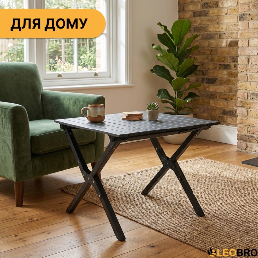 Раскладной туристический стол LEOBRO Camp Black M (LB-1066) раскладной туристический стол LEOBRO Camp Black M (LB-1066) - 11