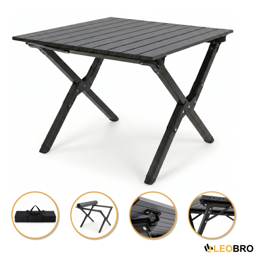 Раскладной туристический стол LEOBRO Camp Black M (LB-1066) раскладной туристический стол LEOBRO Camp Black M (LB-1066) - 1