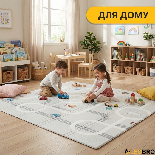 Детский игровой коврик LEOBRO 180 x 200 x 1 см (LB-1037) - 7