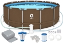 Басейн каркасний Avenli 457х84см 16в1 (Коричневий) (2822) - 1