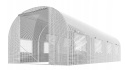 Садова теплиця з вікнами Plonos 10m2 = 400х250х200 см (Біла) (4974) - 1