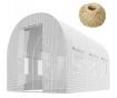 Садова теплиця з вікнами Plonos 7m2 Біла = 350х200х200 см (4971-A) - 1