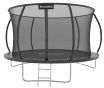 Батут із внутрішньою захисною сіткою 312 см LEOBRO Premium Pro 10FT BLACK - 1