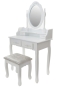 Косметичний туалетний столик з табуретом FUNFIT White (2781) - 1