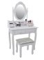 Косметичний туалетний столик з табуретом FUNFIT White (2781) - 2