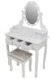 Косметический туалетный столик с табуретом FUNFIT White LED (2785) - 2