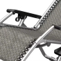 Раскладное кресло шезлонг с подушкой Zero Gravity LEOBRO Серое - 6