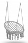Качеля гнездо со спинкой 80 см плетеная BOHO Grey (290002) - 1