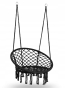 Качеля гнездо со спинкой 80 см плетеная BOHO Вlack (290000) - 1