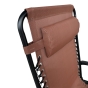 Раскладное кресло шезлонг Zero Gravity LEOBRO Коричневое - 4