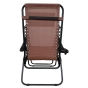 Раскладное кресло шезлонг Zero Gravity LEOBRO Коричневое - 8