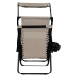Раскладное кресло шезлонг Zero Gravity LEOBRO с козырьком Бежевое - 5