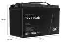AGM Акумулятор 90Ah 12V Green Cell VRLA (AGM29) - 2