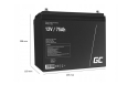 Аварійний комплект живлення Volt Polska SINUS PRO 800 W 12/230V 500/800W + Акумулятор Green Cell AGM VRLA 75Ah 12V - 3