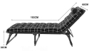 Розкладне ліжко з матрацом та подушкою LEOBRO (FB-S04-PP) - 4